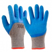 Перчатки стекольщика х/б, класс вязки 10, вспененный латексный облив ТОРРО, арт. 1554052