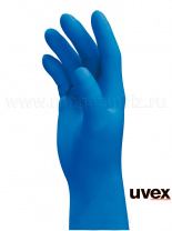 перчатки uvex Ю-Фит Лайт одноразовые, нитрил, в упаковке: 100 шт. (картон), р. 7-9