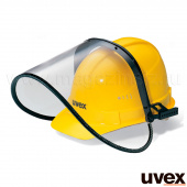 щиток на каску UVEX, окантовка; линза: CA, Антифог, прозрачная, 540х195х1,5 мм, 2-1,2