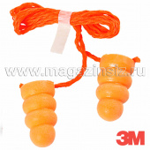 Противошумные вкладыши (беруши) 3М 1130 со шнурком, SNR 34 дБ , арт. 7000033190