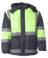 Куртка "ИТР" с СОП, цв. темно-серый с лимонным
