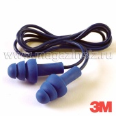 Противошумные многоразовые вкладыши (беруши) 3М E-A-R™ Tracers, детектируемые, цвет синий TR-01-000 , арт. 7000038200