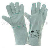 Краги спилковые Т-34  (серые, без подкладки), арт. 1515135