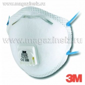 Респиратор 3М 8322 FFP2 до 12 ПДК для защиты от пыли и туманов с клапаном выдоха, арт. 7100010817