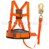 Удерживающая привязь УП-2АД (наплечные лямки, строп полиамидная лента 1,4 м)