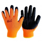 Перчатки "Зима" (утепленные с латексным обливом, оранжевые), арт. 1554053