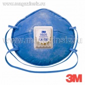 Респиратор 3М 9926P FFP2 NR D от кислых газов, до 12 ПДК (с клапаном выдоха), арт. 7100010170