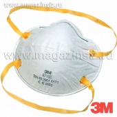 Респиратор 3М 8710Е FFP1 NR D, противоаэрозольный "Комфорт", до 4 ПДК (без кл. выдоха), арт. 7000034734