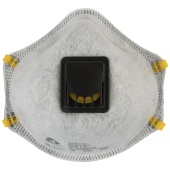 Полумаска противоаэрозольная с клапаном, с угольным слоем, чашеобразная JM-7616