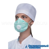Респиратор Алина-216 FFP2 R D (с кл. выдоха) пыль, дым, туман, вирусы и бактерии, арт. 1003216