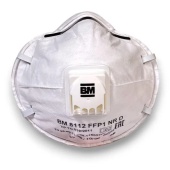 ВМ 8112, полумаска фильтрующая для защиты от аэрозолей, чашеобразная, с клапаном выдоха, 240 шт/ящ