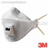 Респиратор 3М 9312+ AURA FFP1 NR D, складной "Премиум" противоаэрозольный, до 4 ПДК (с кл. выдоха), арт. 7000034717