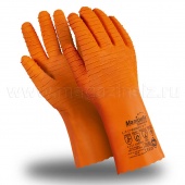 Перчатки Фишер (L-T-17) - толщина 1,60 мм, длина 300 мм, оранжевый, подкладка интерлок, арт. CG-948 (L-T-17)